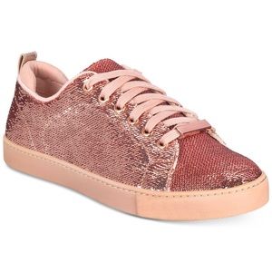 ALDO pink sequin sneakers